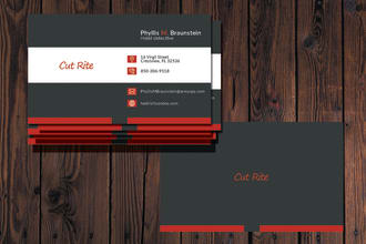 create professional modern business card