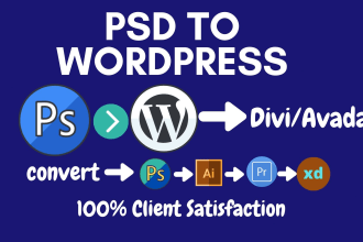 convert PSD to wordpress website design