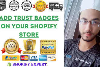 design and add trust badges on your shopify store or website