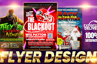 design professional event flyer in 24 hours