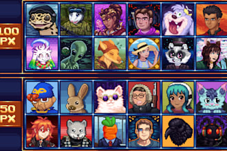 create pixel art profile pictures