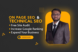 do technical and on page seo optimization of wordpress website