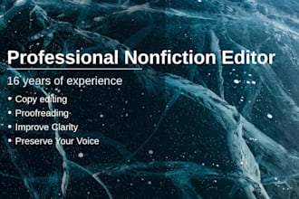 professionally edit your article, blog, or other writing