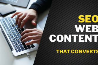 write SEO enriched web content