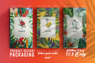 design print ready product packaging and pouch label