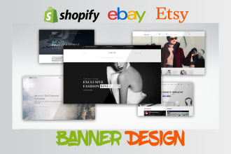 design shopify banner or any other website banner in figma that fits store theme