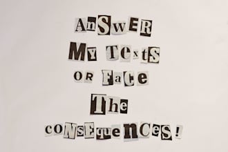 create a funny unique ransom style message