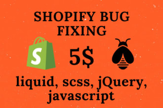 custom shopify coding or fix bugs errors in your store