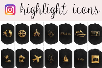 create unique instagram highlight icons in 24 hours