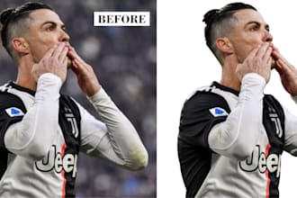 cut out image background removal profesionally
