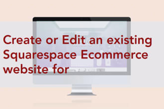 create a responsive or update squarespace ecommerce website