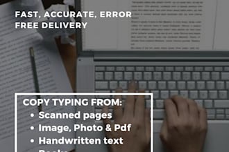 provide professional typing services