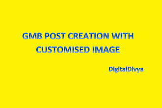 do gmb post creation with customized image