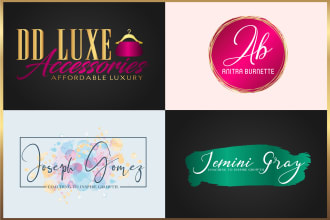design stunning signature logo and social media kit
