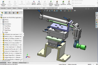 do mechanical design 3d modeling with parts assembly
