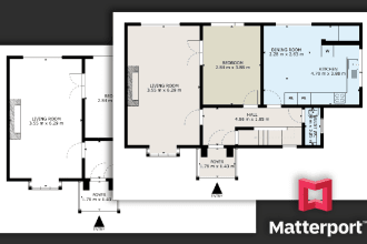 do floor plan from matterport tour