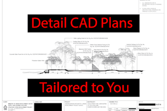 do detailed autocad drawings