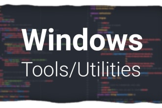 develop a windows tool or utility app