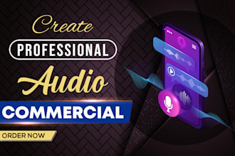 create a professional audio commercial