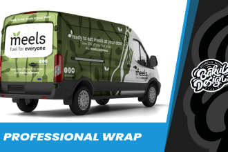 design a professional car or van wrap