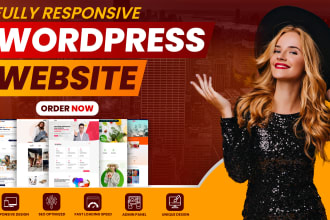 design clean and responsive wordpress website