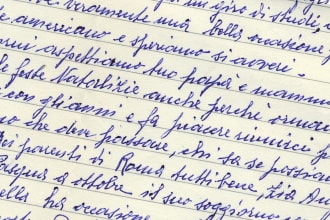 translate handwritten documents from italian to english