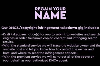 draft a dmca copyright infringement takedown notice