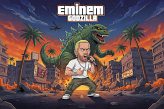draw unique cartoon album covers