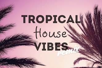 make chill dance tropical house track or remix of your song