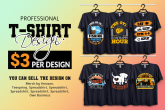 design vintage typography t shirt for your business
