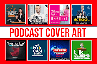 design podcast cover art, podcast cover, podcast logo design