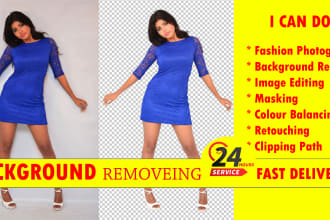 do background removing, clipping path,image editing