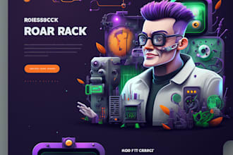 design a creative landing page for you
