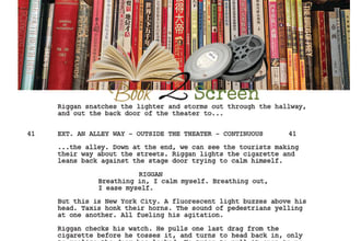 convert your novel or book into a unique screenplay