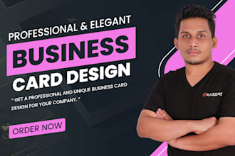 create an elegant business card design