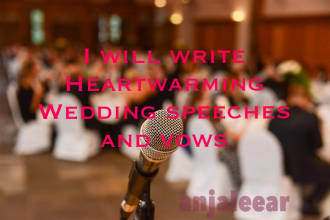 write heart warming wedding vows and speeches
