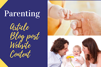 write parenting, breastfeeding article or blog post