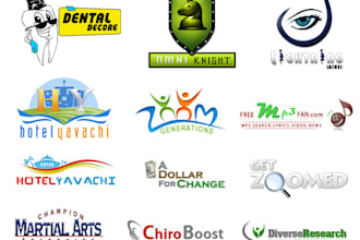 design 6 highly professional looking logos