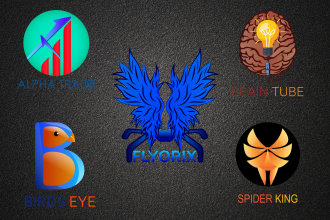 design creative minimalist,abstract,pictorial logo in just 24 hr