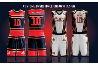 design custom stunning basketball uniform for you