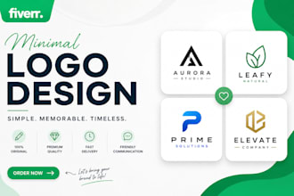 design minimal, modern and unique wordmark logo designs