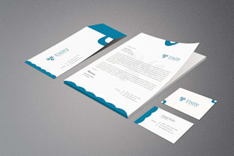 design unique business card letter head and envelopes