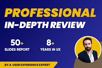 do a professional UX UI audit of your website or app