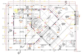 draw architectural 2d floor and  landscape autocad drawings