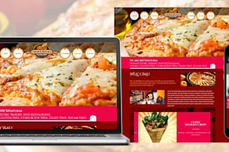 design modern psd website template or psd landing page