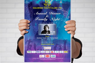 do professional, unique, eye catching poster, leaflet, flyer