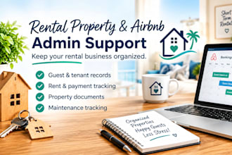 provide airbnb and rental property admin support