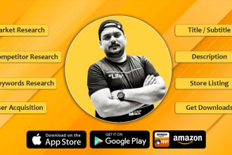 do aso and write you a great description for play store and appstore
