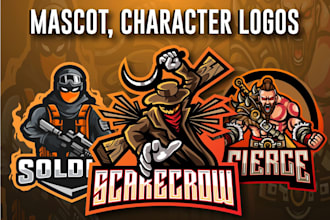 design outstanding mascot, twitch and professional logo