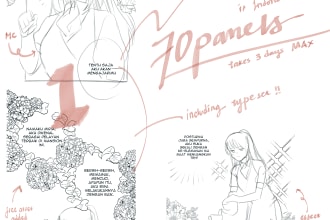 draw storyboard webtoon for you